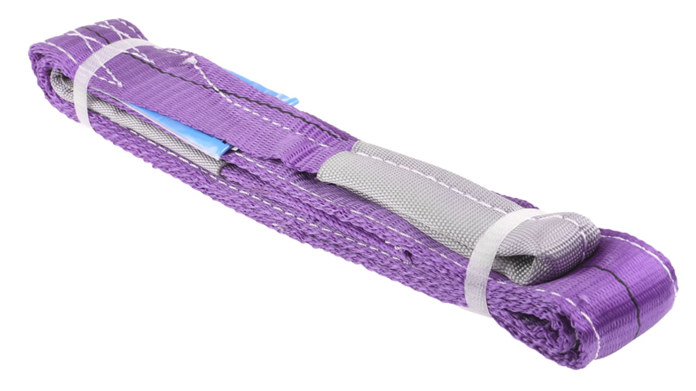 RS PRO 2m Purple Lifting Sling bing, 1t RS