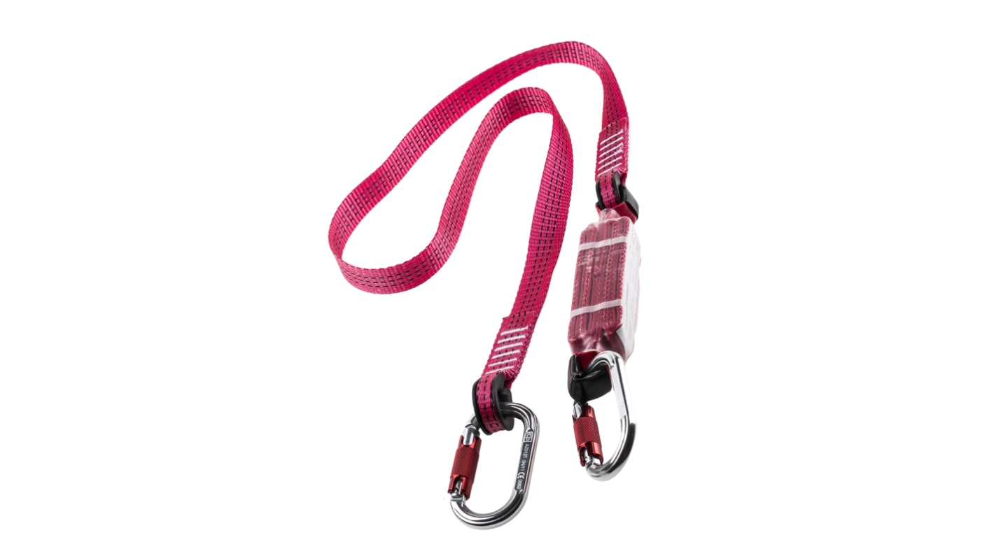 RS PRO 1.8m Fall Arrest Lanyard Karabiner Single