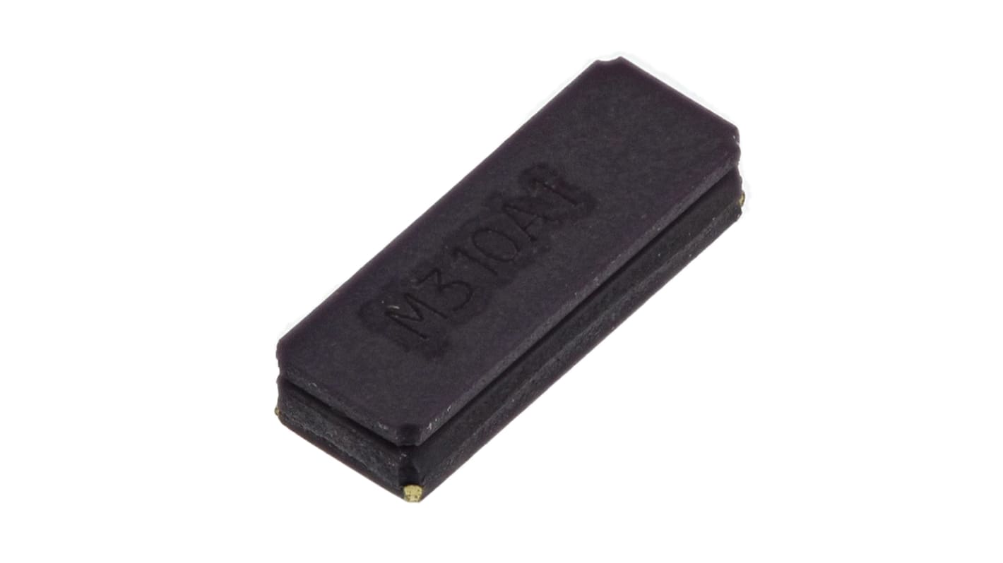 Unidad de cristal 1MHZ, ±100ppm, SMD, 2-Pin, 5 x 1.9 x 0.9mm