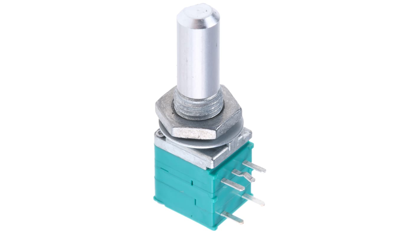 Alps Alpine RK097 THT, Tafelmontage  Dreh Potentiometer 10kΩ ±20% / 0.05W, Schaft-Ø 6 mm