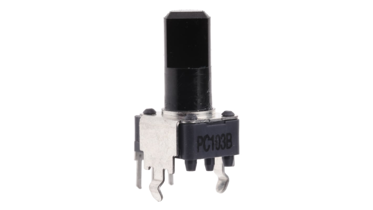 Potentiomètre Linéaire Alps RK09K, 10kΩ max, Ø axe 6 mm, Traversant