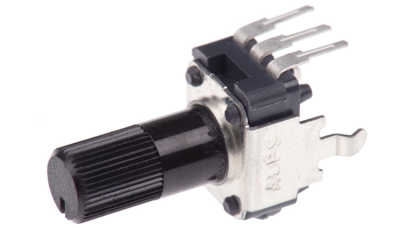 Alps Alpine RK09K THT, Tafelmontage  Dreh Potentiometer 10kΩ ±20% / 0.05W , Schaft-Ø 6 mm