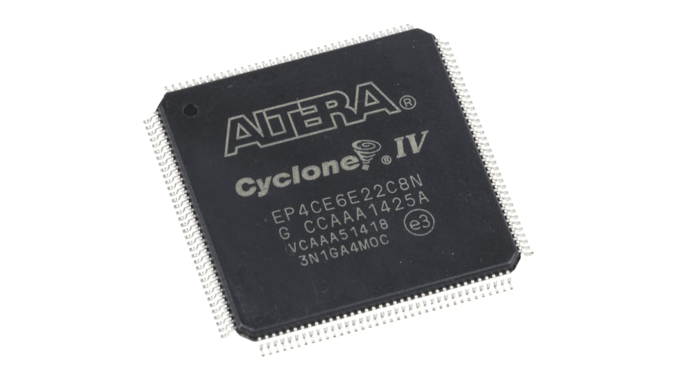 FPGA Altera EP4CE6E22C8N Cyclone IV E, 6272 celle, RAM 270kbit, 392 block, EQFP 144 Pin, 1,15 → 1,25 V