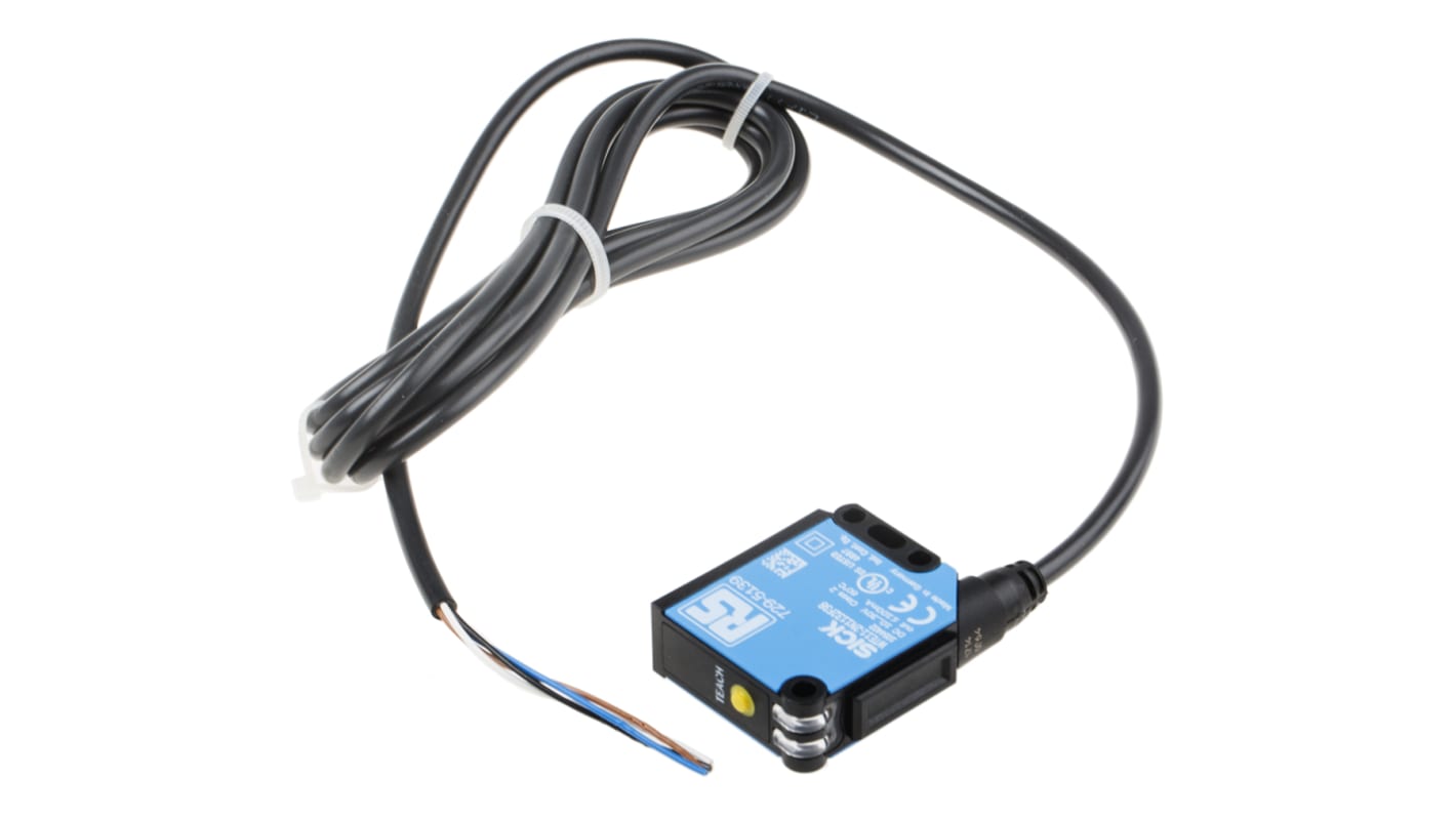 RS PRO Diffuse Photoelectric Sensor, Block Sensor, 40 mm → 1 m Detection Range