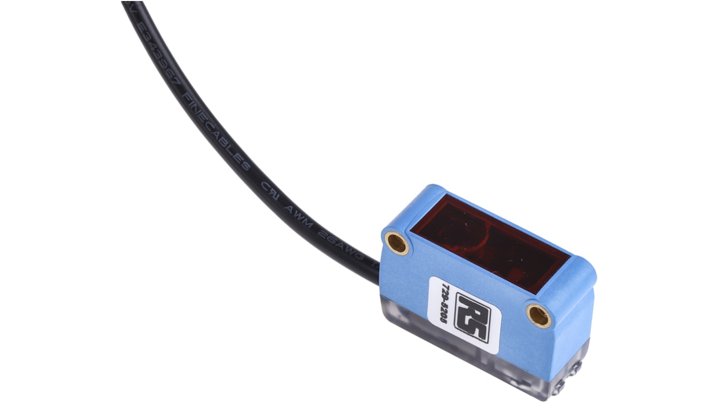 RS PRO Retroreflective Photoelectric Sensor, Block Sensor, 7.2 m Detection Range