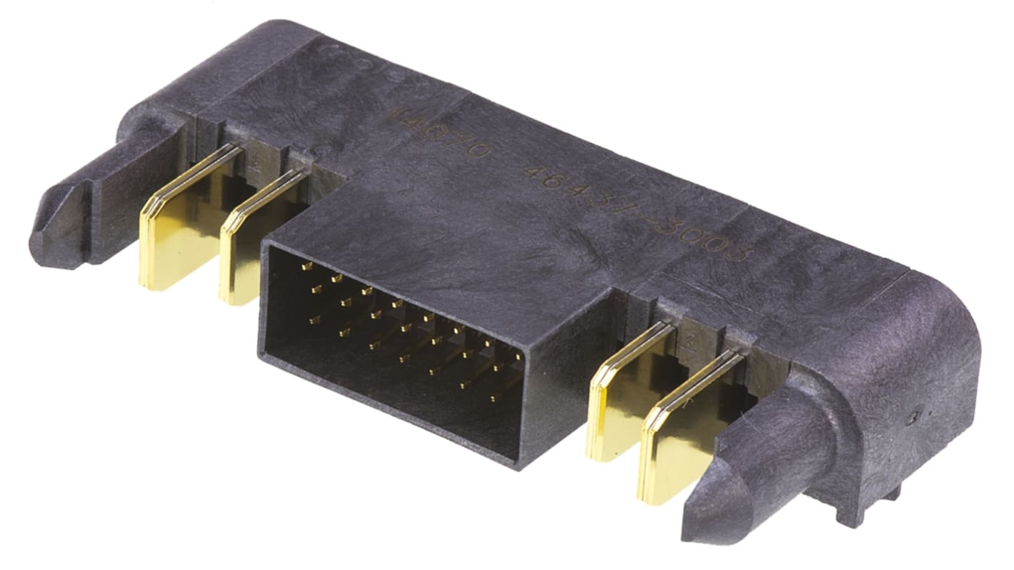 Molex EXTreme Ten60Power Series Right Angle Through Hole Mount Heavy Duty Power Connector, 28-Contact, 3-Row, Solder