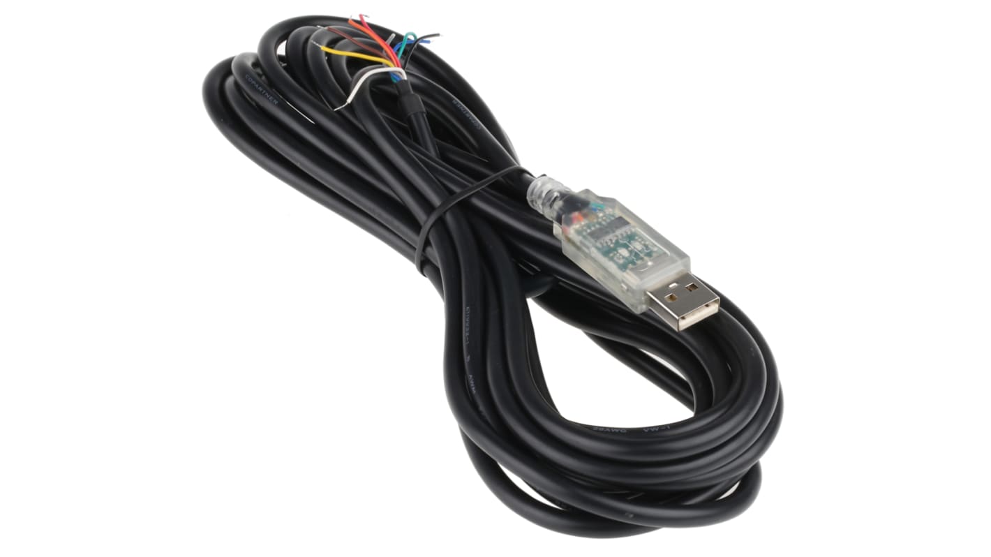 Cable convertidor FTDI Chip USB-RS422-WE-5000-BT, Conector A USB A, Conector B Extremo del cable