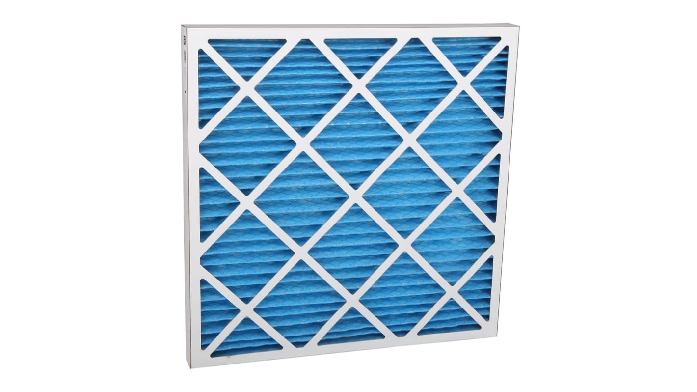 Filtro para sistema de climatización RS PRO tipo Panel plisado, grado G4, caudal máx. 3400m³/h, dim. 594 x 594 x 45mm