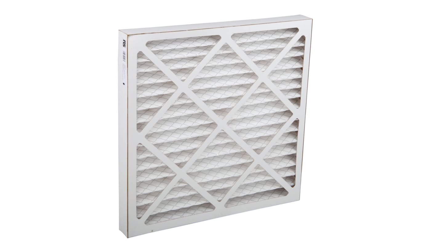 Filtro para sistema de climatización RS PRO tipo Panel plisado, grado G4, caudal máx. 1426m³/h, dim. 445 x 445 x 45mm