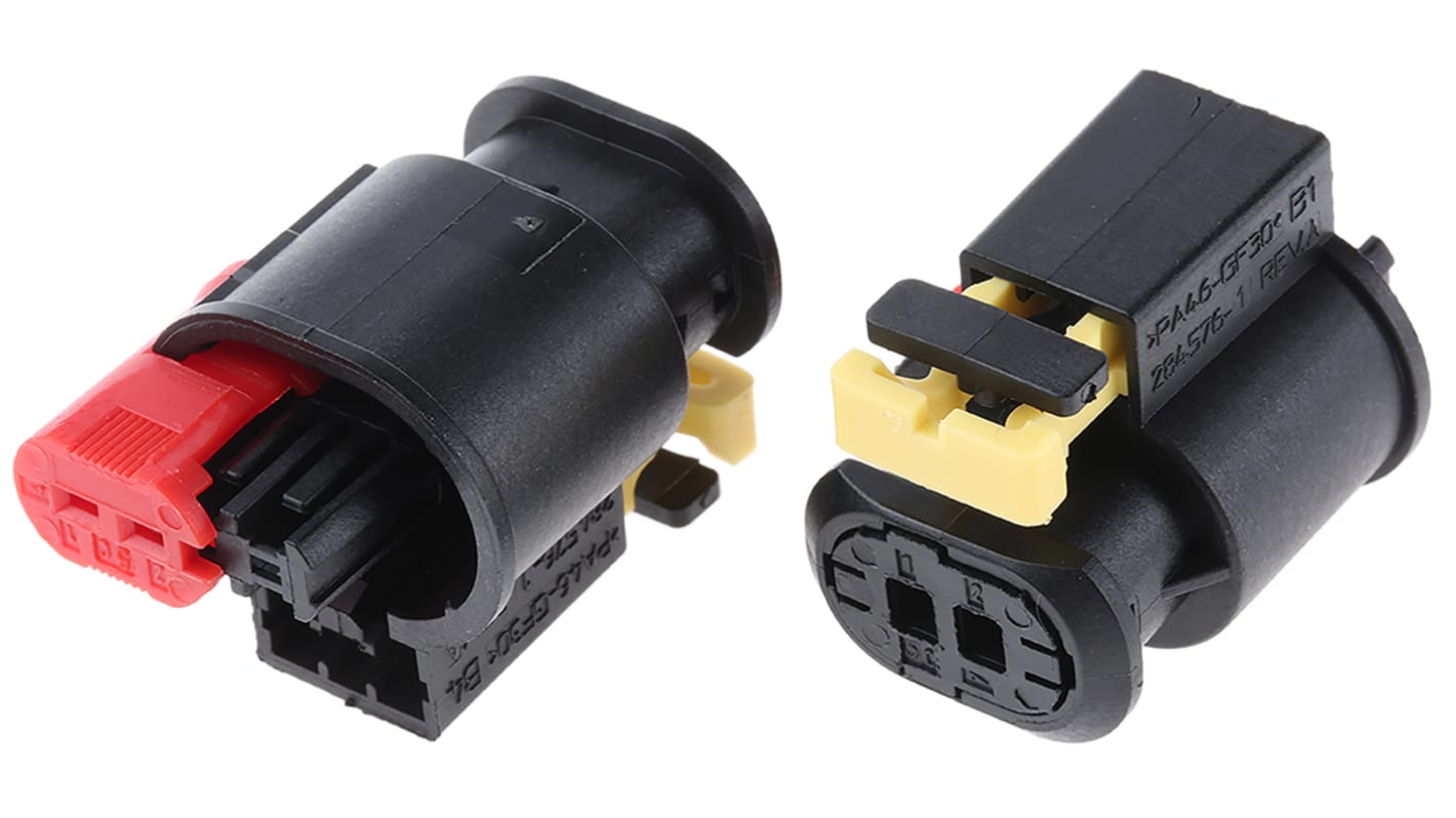 TE Connectivity, Sensor Flat Contact System Automotive Connector Socket 2 Way