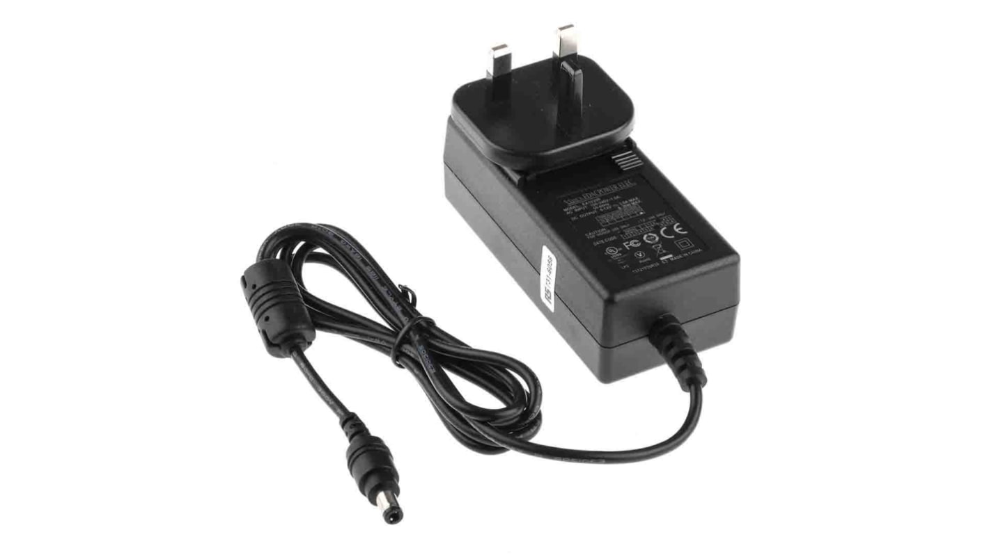 RS PRO 12V dc AC/DC-adapter, 2.5A, 30W, Universalplug UX