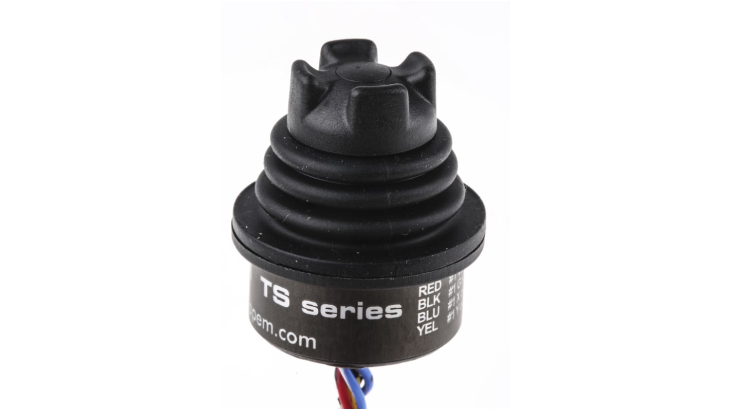 Interruptor de joystick, 2 ejes, Orificio Pasante, 5V, IP68, IP69K, -40 → +85°C