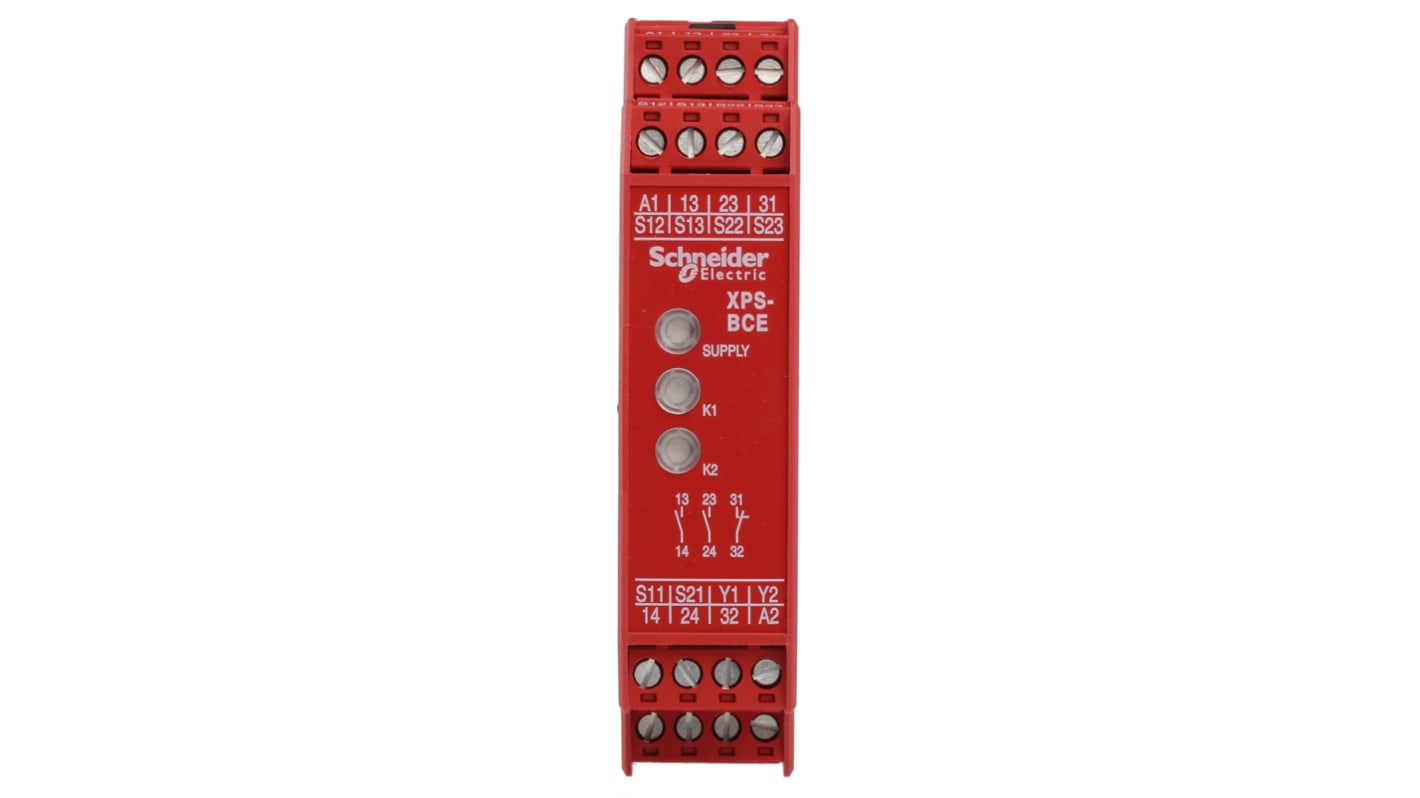 Schneider Electric Two Hand Control Safety Relay, 24V ac/dc, 2 Safety Contacts