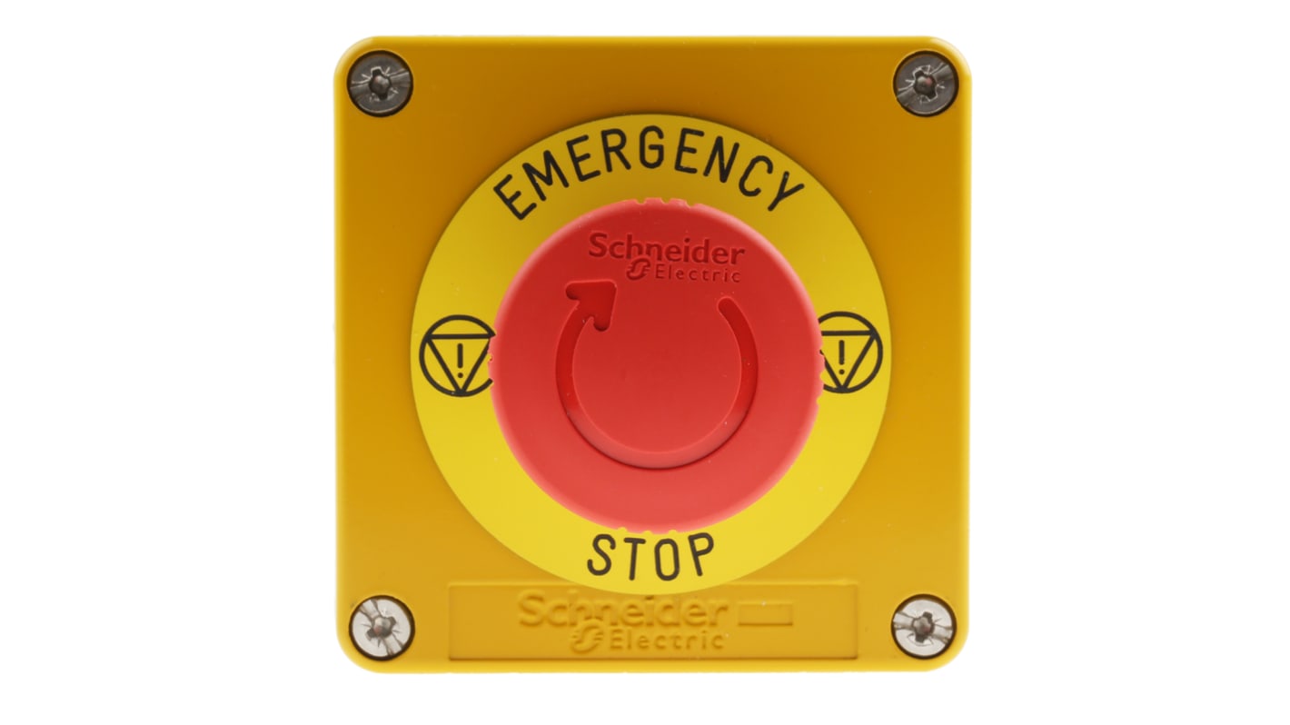 Bouton d'arrêt d'urgence Schneider Electric Harmony XAP, Montage en surface