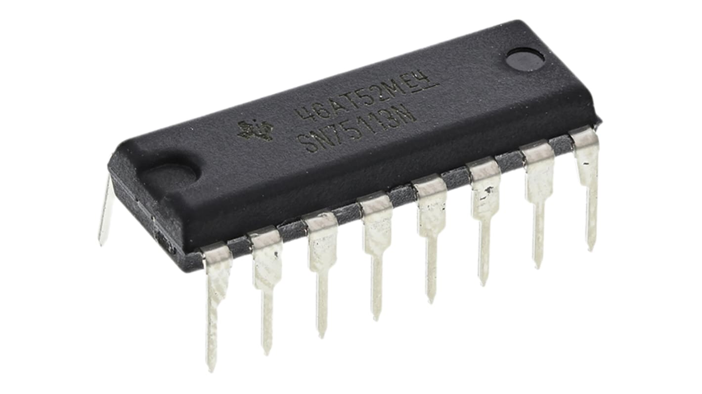 Texas Instruments SN75113N Differential Line Driver, 16-Pin PDIP