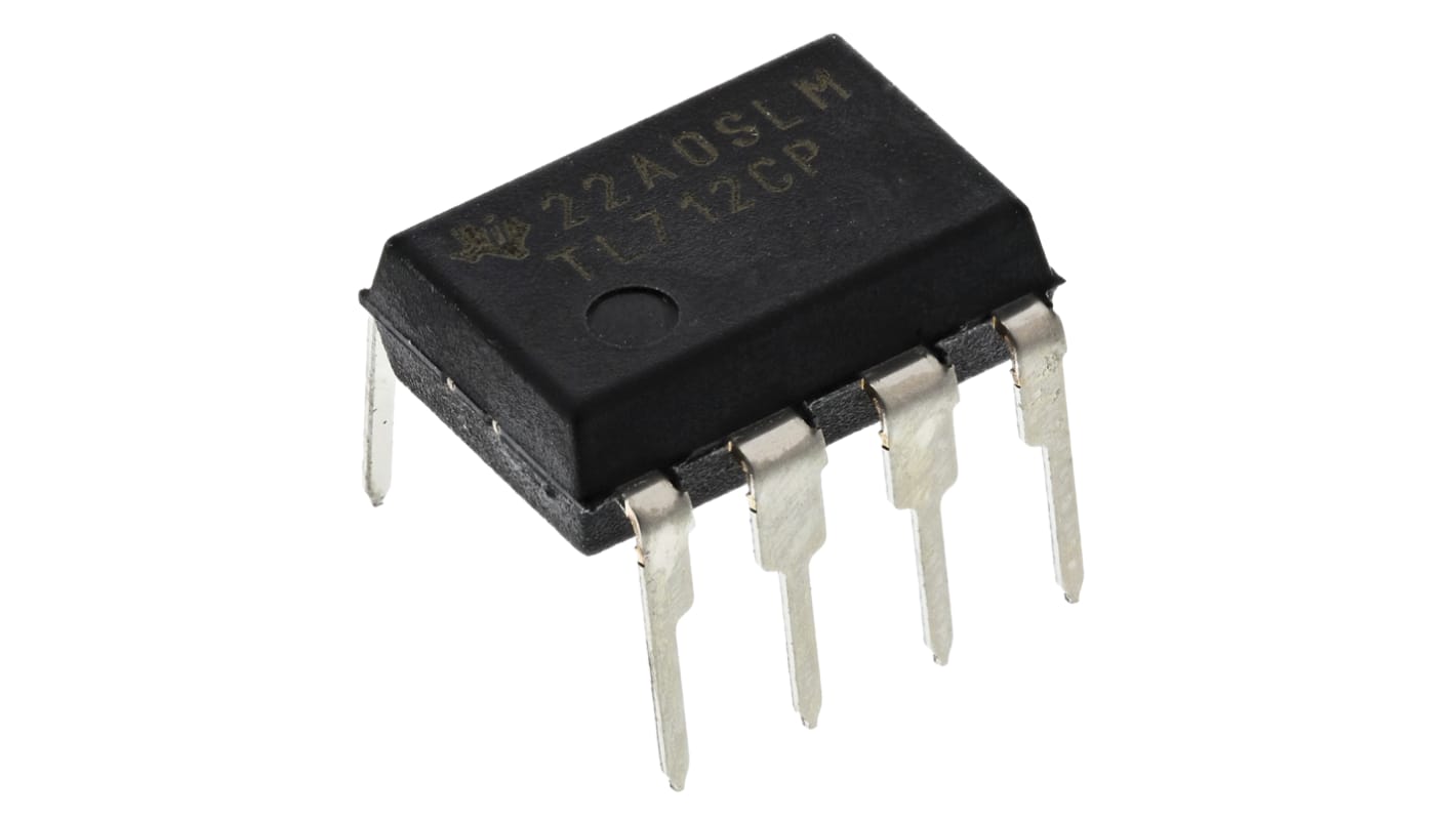 TL712CPE4 Texas Instruments, Comparator, Push-Pull O/P, 0.025μs 5 V 8-Pin PDIP