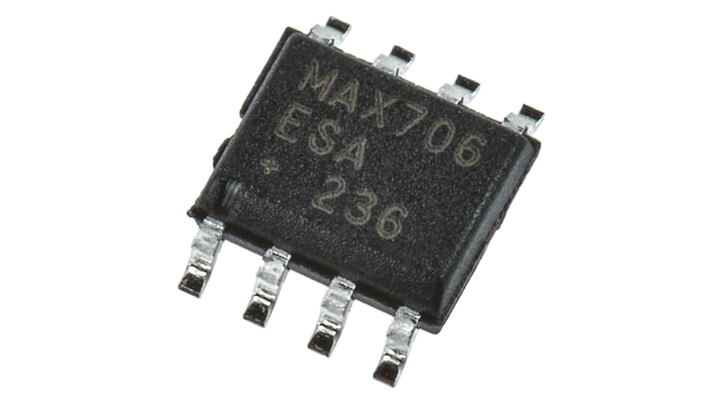 MAX706ESA+ Supervisore tensione, Manual Reset, 8-Pin, SOIC