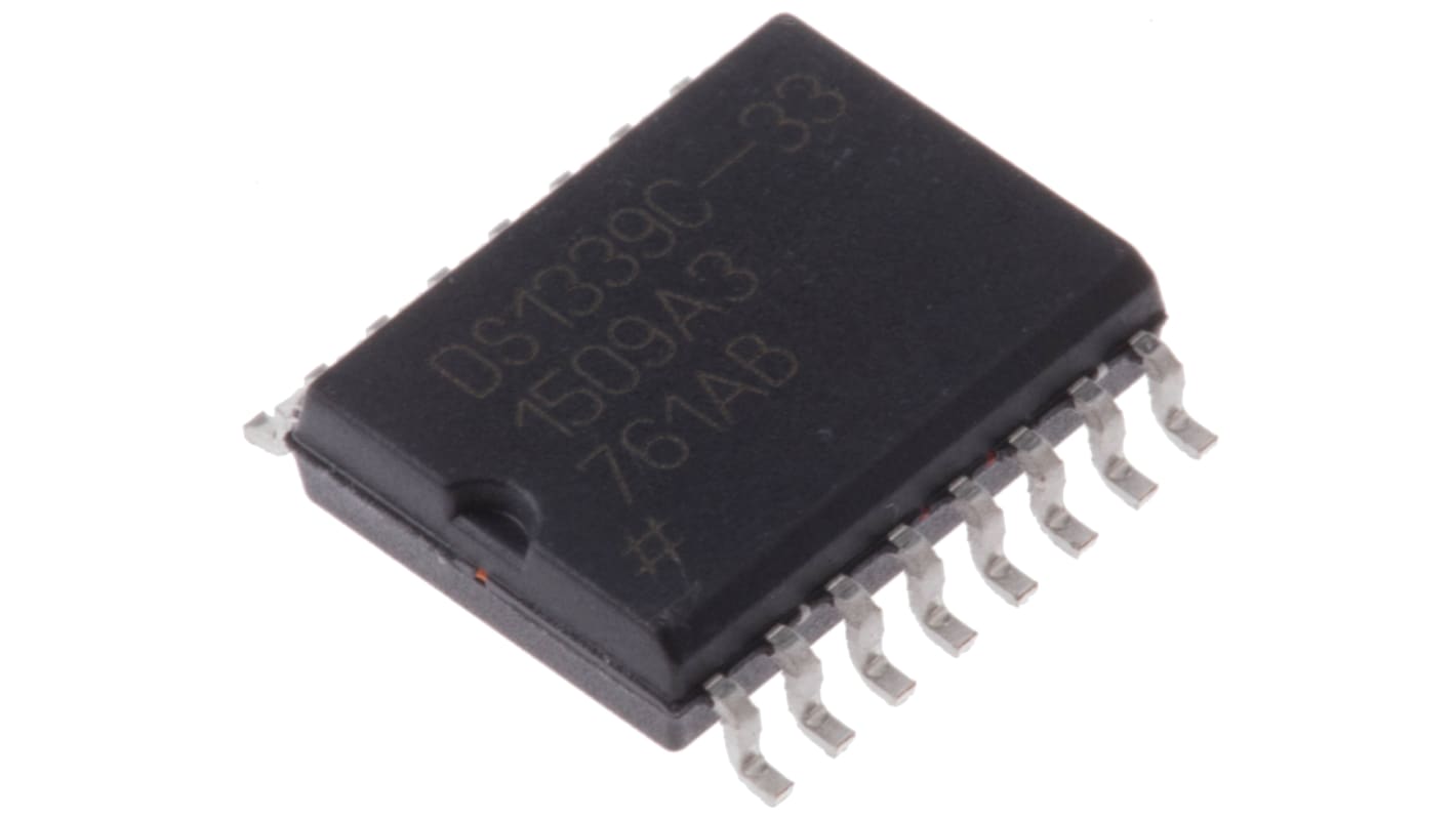 Maxim Integrated DS1339C-33#, Real Time Clock (RTC) Serial-I2C, 16-Pin SOIC