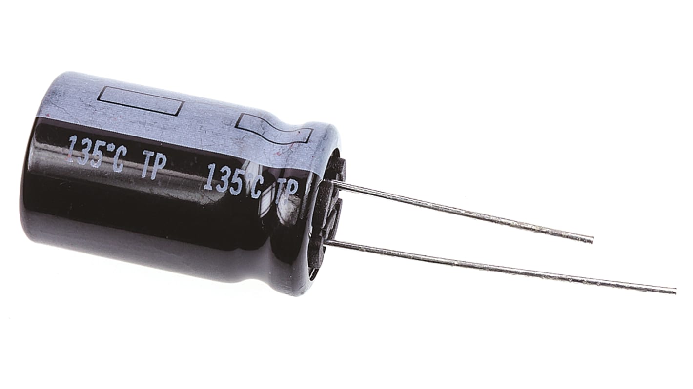 Panasonic 1000μF Aluminium Electrolytic Capacitor 25V dc, Radial, Through Hole - EEUTP1E102