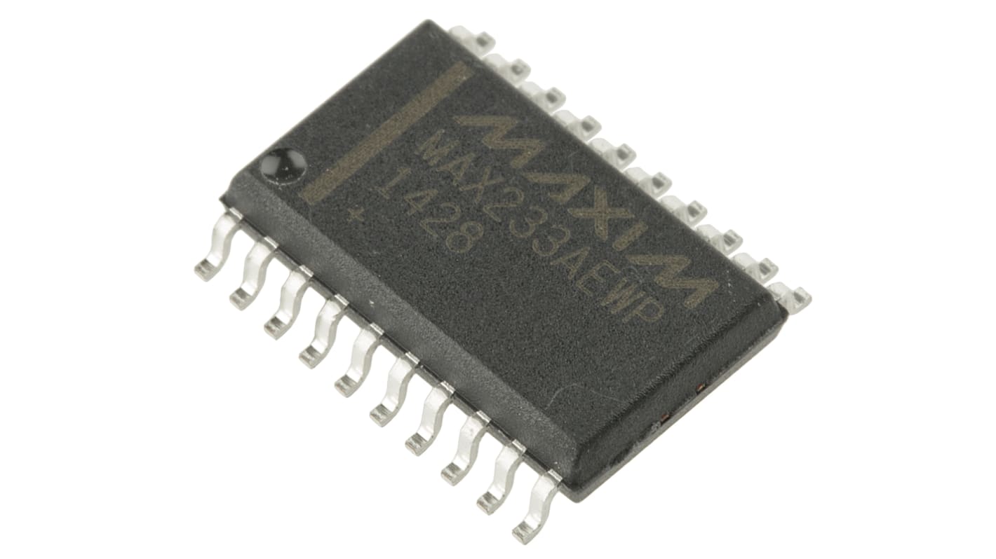 Transceiver di linea MAX233AEWP+G36, SOIC, 20-Pin