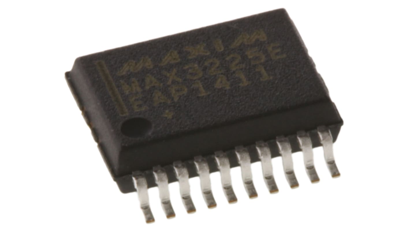 Maxim Integrated MAX3225EEAP+, Line Transceiver, EIA/TIA-232, RS-232, V.24, V.28 2-TX 2-RX 2-TRX, 3 → 5.5 V,