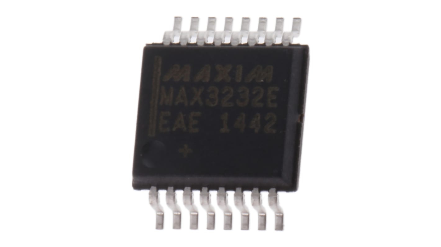 Maxim Integrated MAX3232EEAE+, Line Transceiver, EIA/TIA-232, RS-232, V.24, V.28 2-TX 2-RX 2-TRX, 3 → 5.5 V,