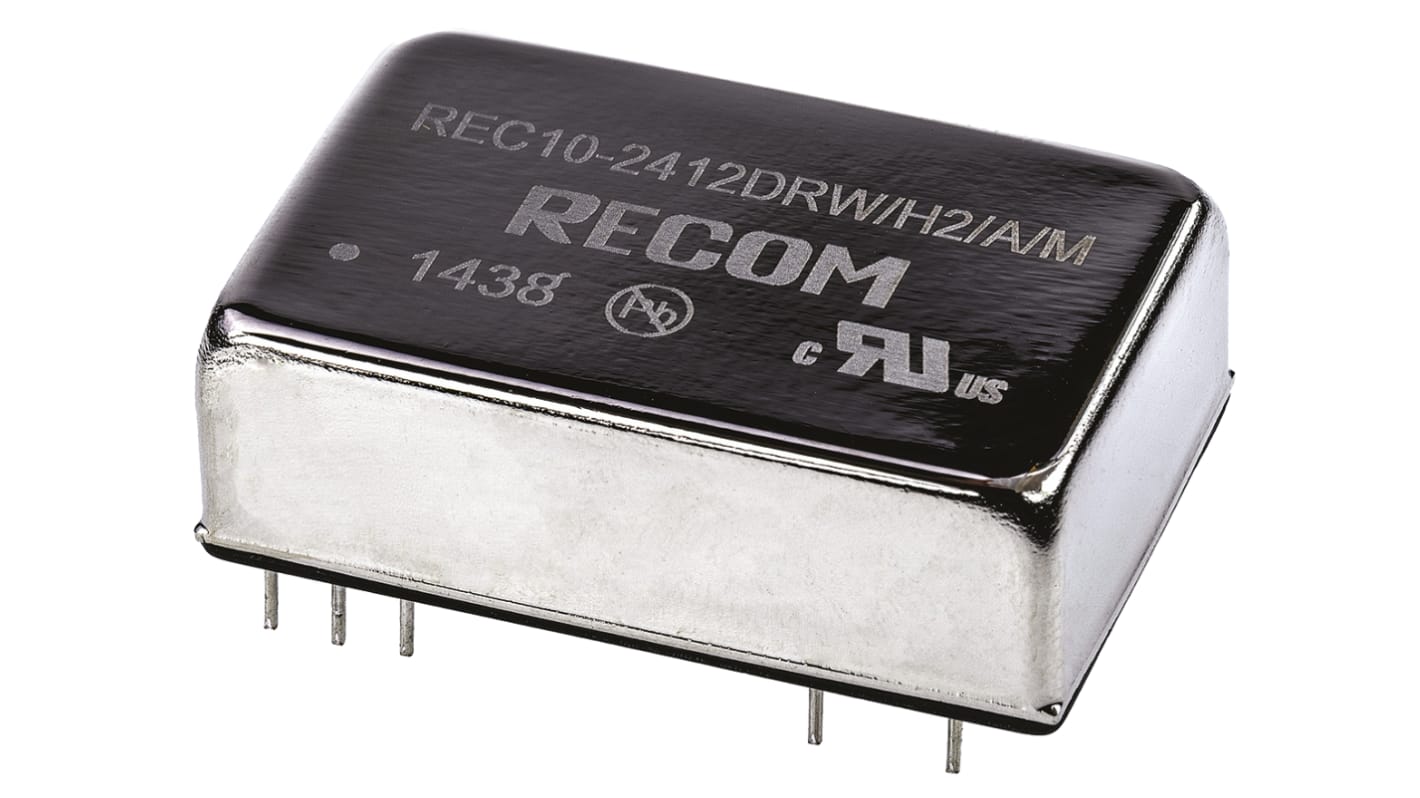 Convertidor dc-dc 10W, Salida ±12V dc, ±416mA, ±1.2% Sí