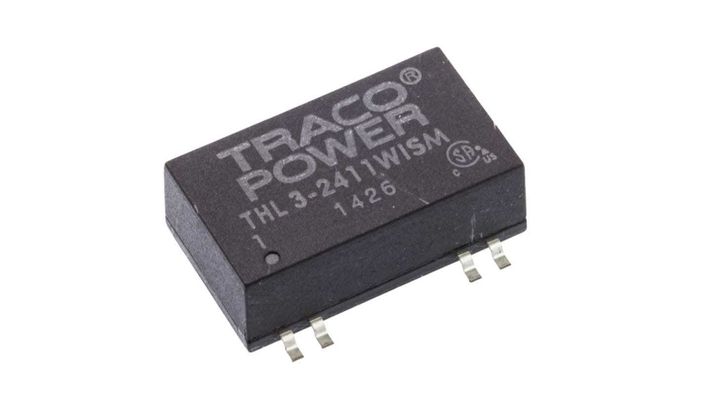 TRACOPOWER THL 3WISM DC/DC-Wandler 3W 24 V dc IN, 5V dc OUT / 600mA Oberflächenmontage 1.5kV dc isoliert