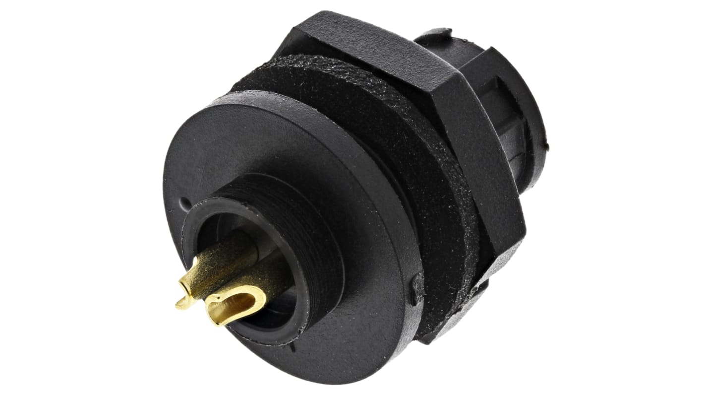 Switchcraft Circular Connector, 2 Contacts, Panel Mount, Subminiature Connector, Socket, Female, IP67, MICRO-CON-X