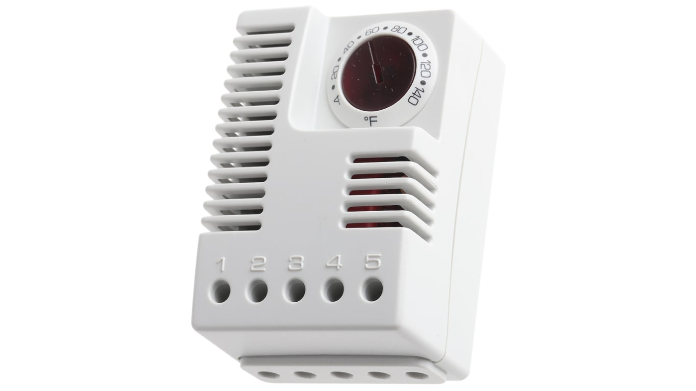 Termostato STEGO, -4 → +140 °F, alim. 120 V ac, contacto 1.6A, 240 V ac, Changeover