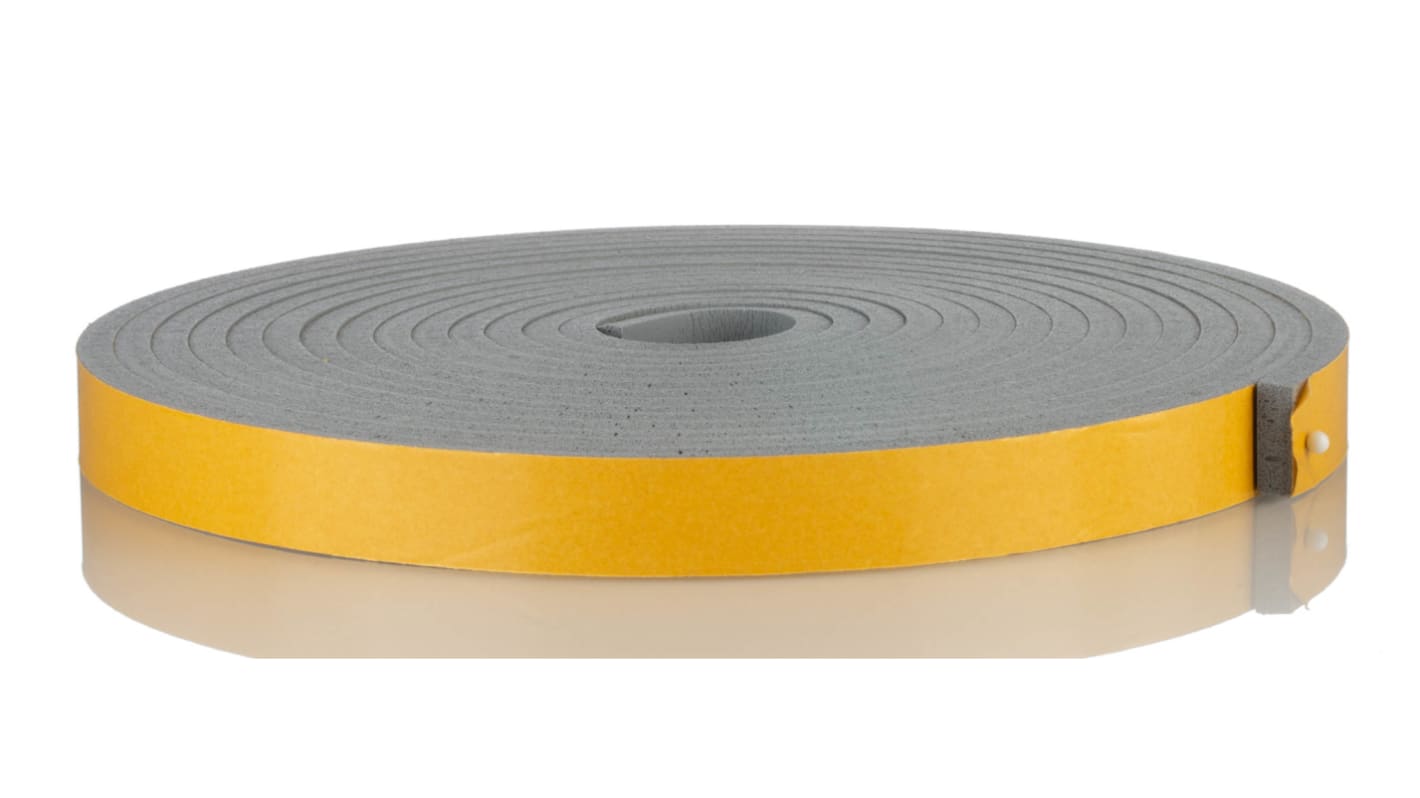 RS PRO Schaumstoff Klebeband, Grau, Stärke 6.4mm, 20mm x 5m