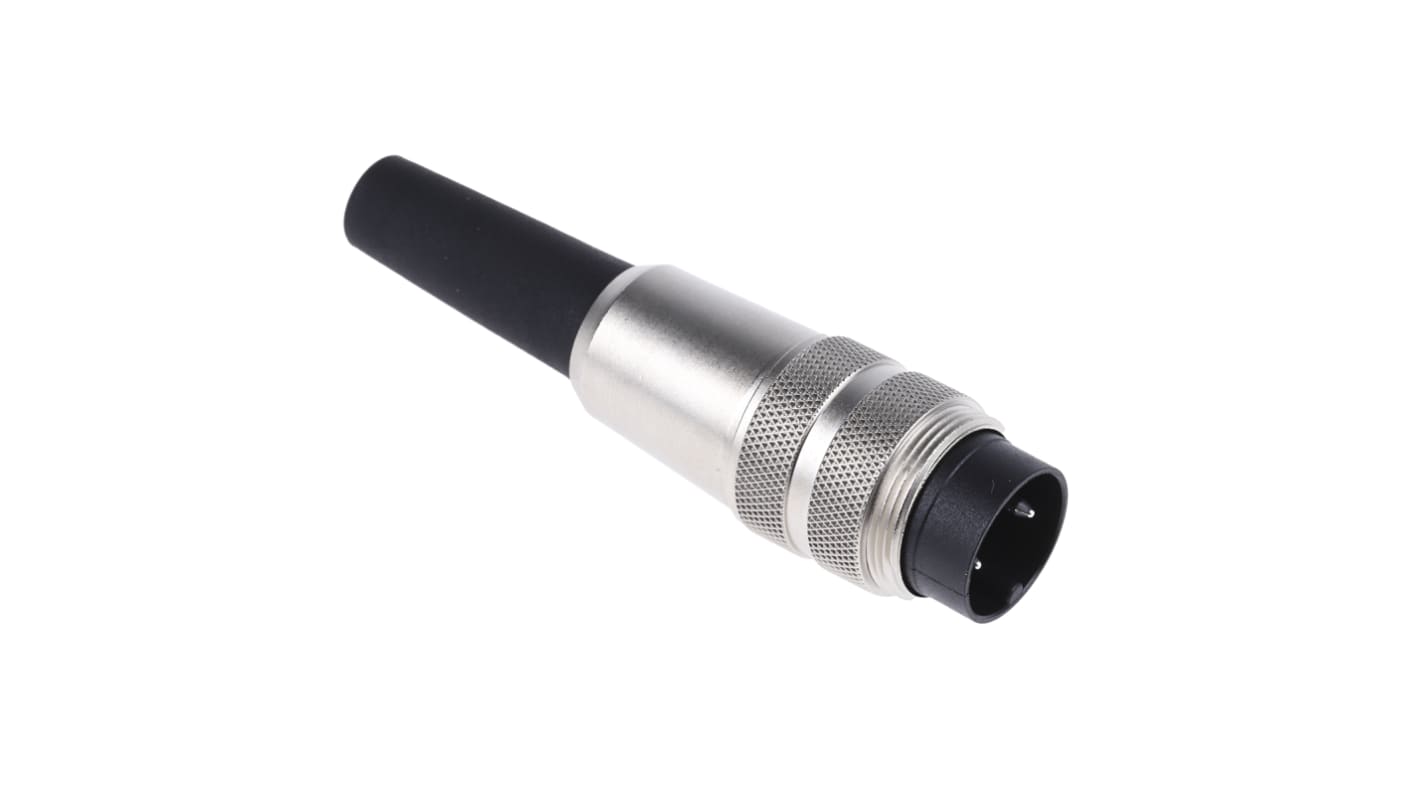 binder Circular Connector, 2 Contacts, Cable Mount, M16 Connector, Plug, Male, IP40, 680 Series