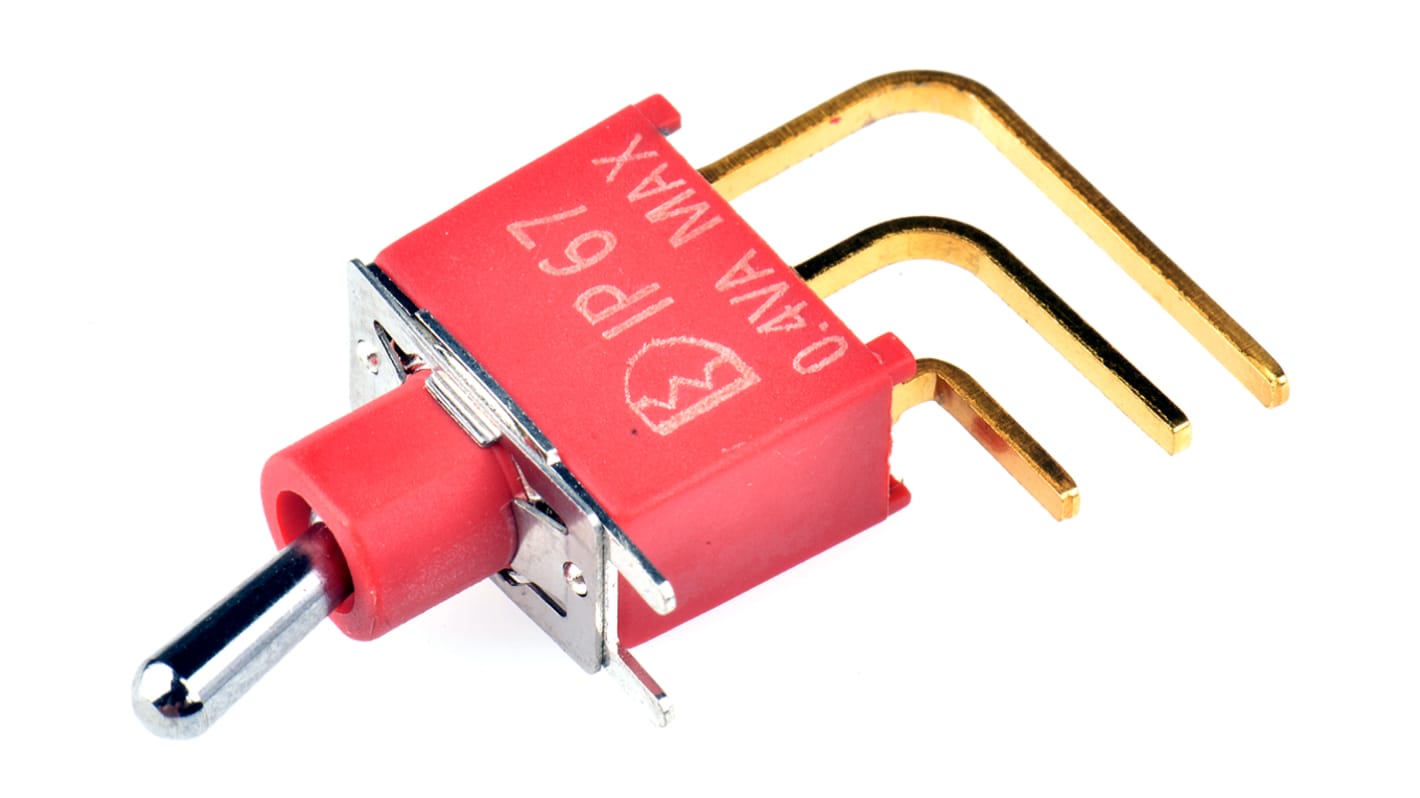 RS PRO Toggle Switch, PCB Mount, On(On), SPDT, Through Hole Terminal RS