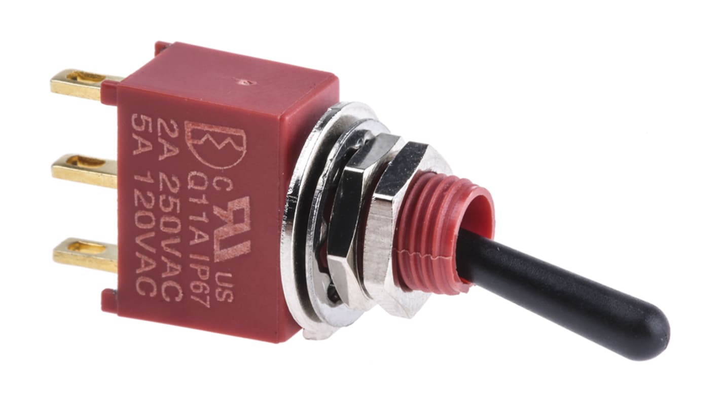 Přepínač IP67 SPDT Zap-(zap) ovládání 5 A při 250 V AC