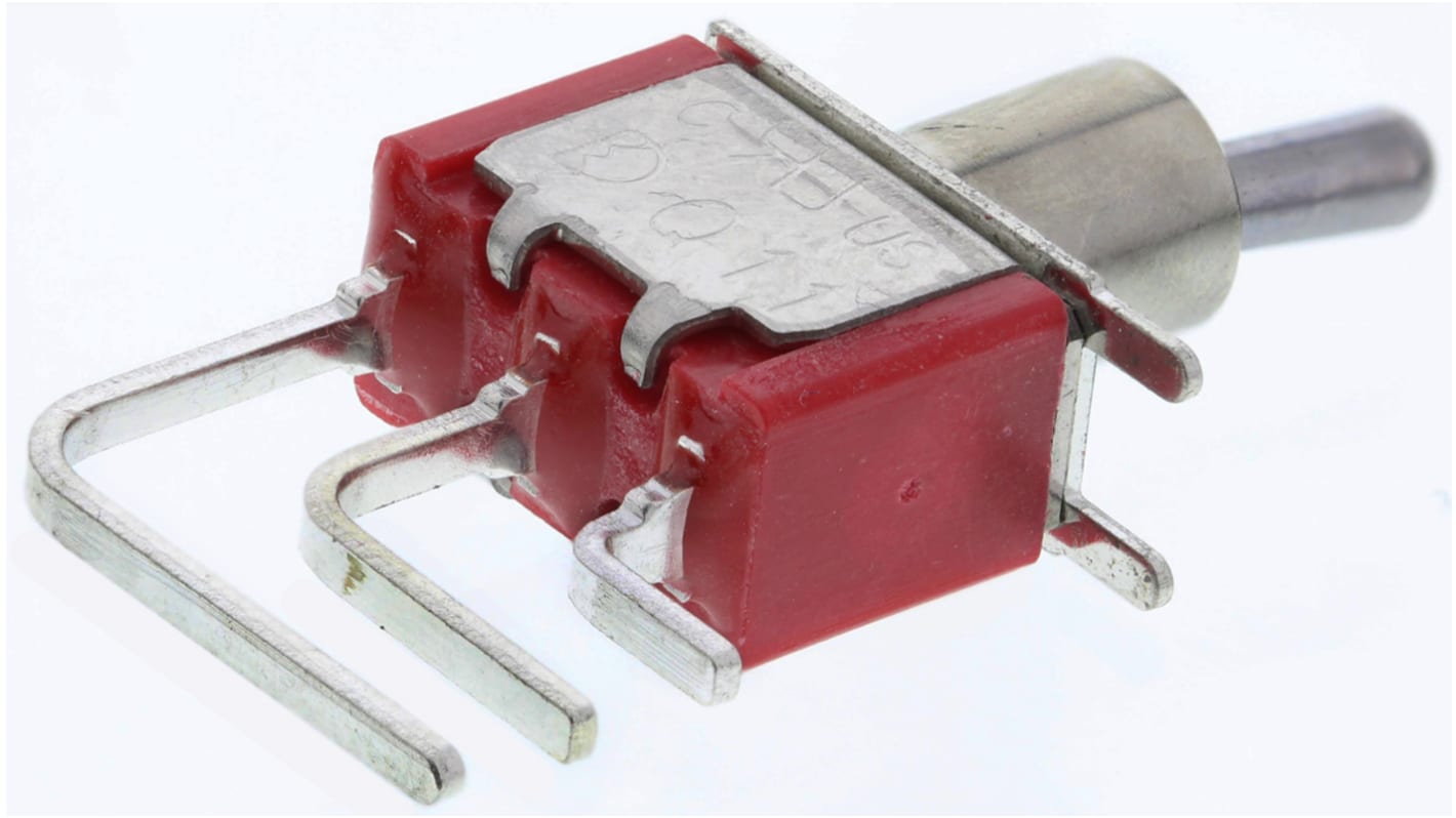 RS PRO Toggle Switch, PCB Mount, On(On), SPDT, Through Hole Terminal RS