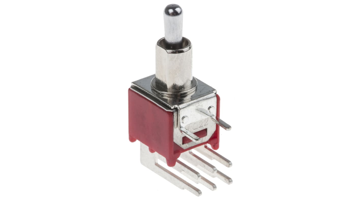 RS PRO Toggle Switch, PCB Mount, On-Off-On, DPDT, Through Hole Terminal