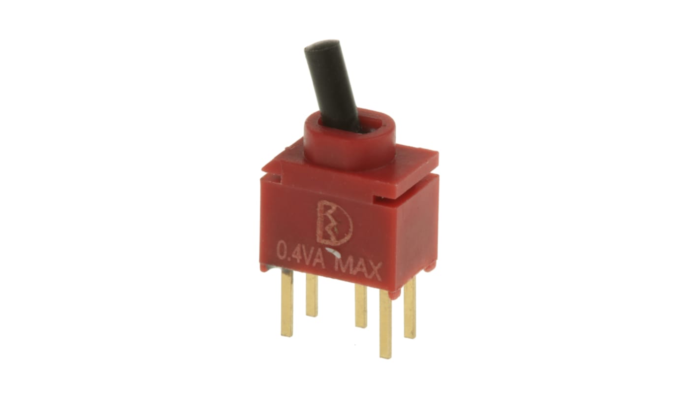 RS PRO Toggle Switch, PCB Mount, On-(On), SPDT, Through Hole Terminal