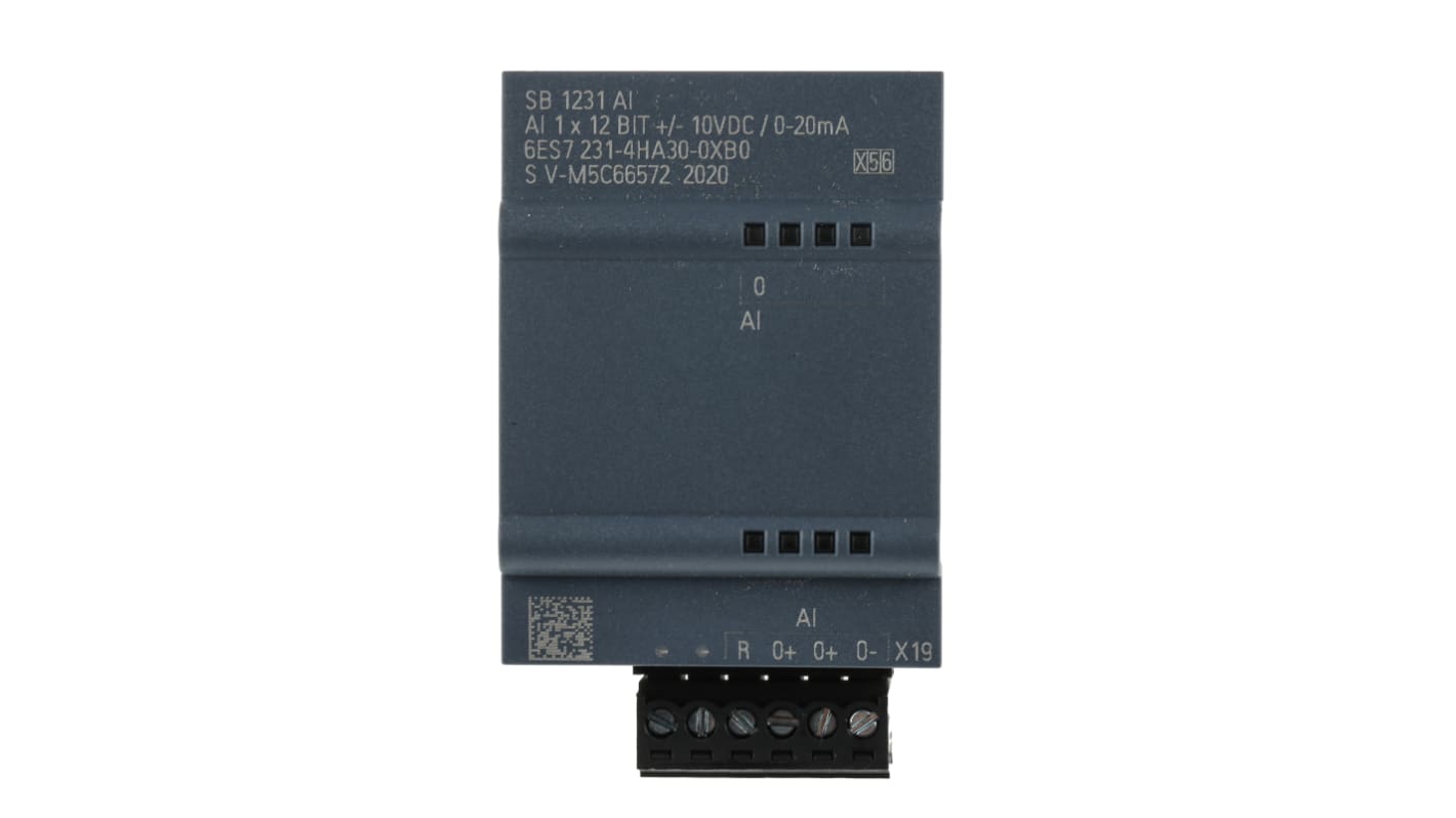 Siemens PLC I/O-modul, til brug med SIMATIC S7-1200 serien 62 x 38 x 21 mm Analog, differentiel 1 5 V=