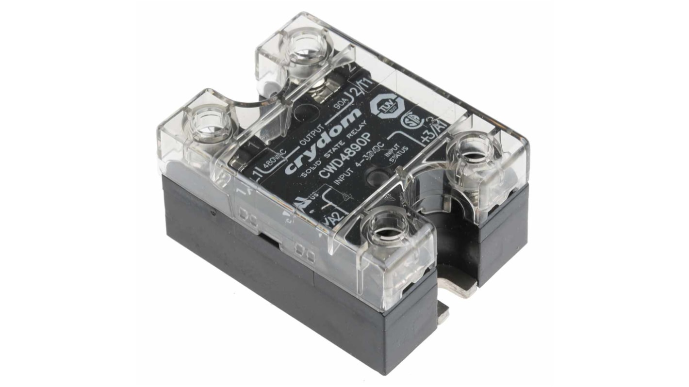 Sensata / Crydom CW SERIES Series Solid State Relay, 90 A Load, Panel Mount, 660 V ac Load, 32 V dc Control