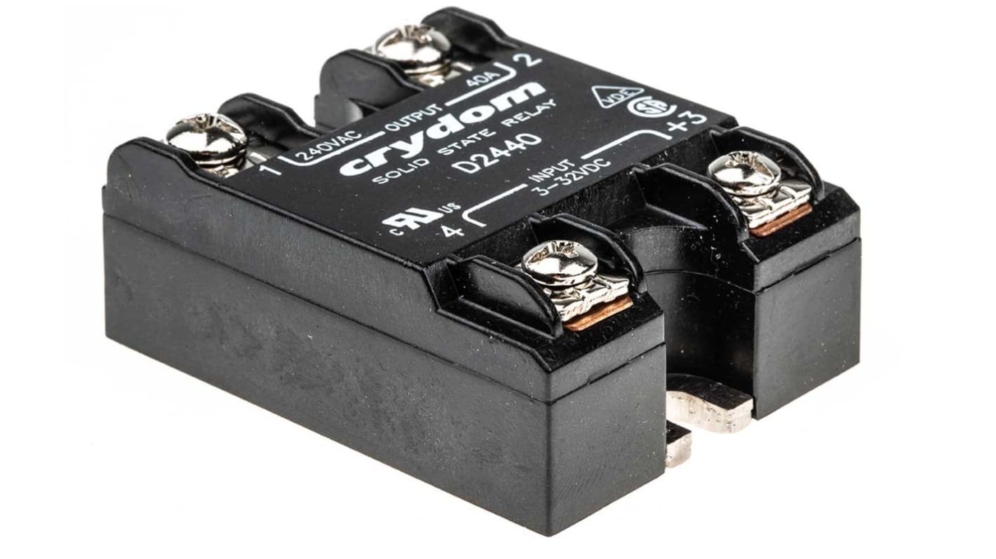 D2440 Sensata Crydom 1 Series Solid State Relay, 40 A rms Load, Surface Mount, 280 V rms Load