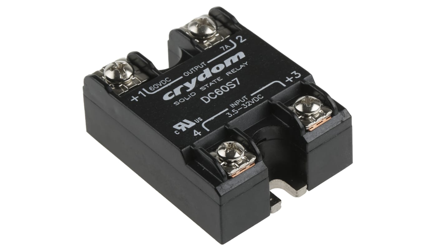 Sensata Crydom Solid State Relay, 7 A Load, Surface Mount, 60 V dc Load, 32 V dc Control