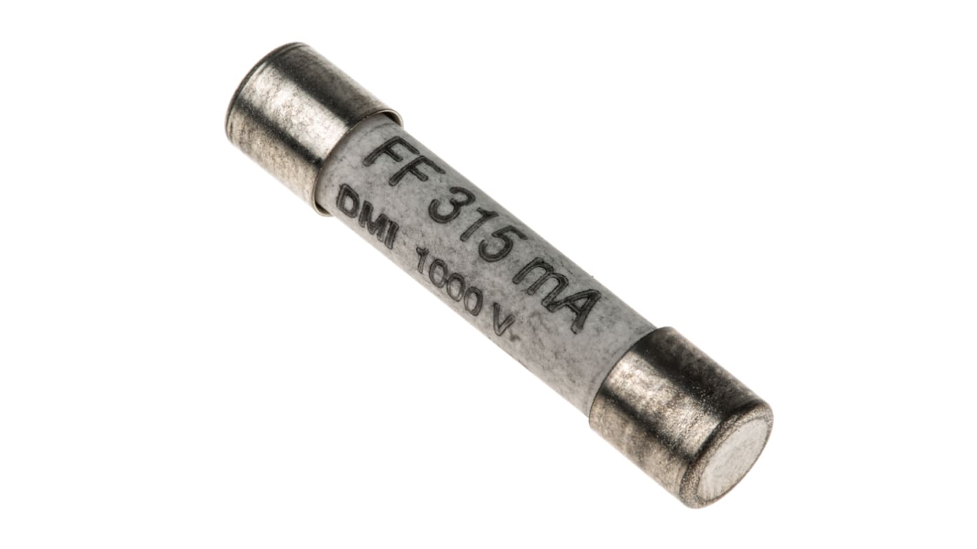 SIBA GZ Feinsicherung FF / 315mA 6.3 x 32mm 1kV ac/dc Keramik