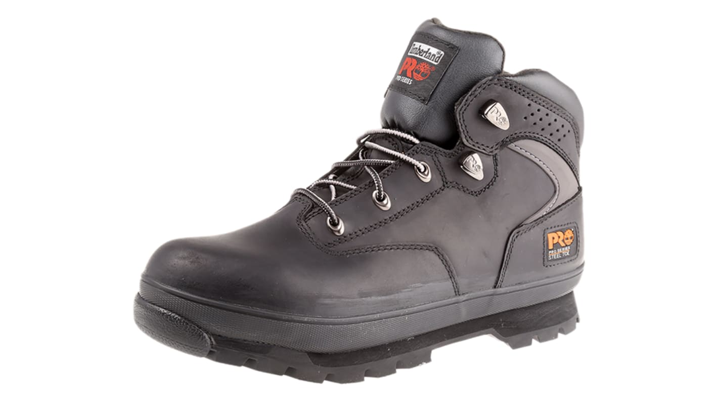 Timberland Euro Hiker 2G EN20345 SB, Herren, Sicherheitsstiefel Schwarz, mit Stahl-Schutzkappe, Größe 44 / UK 10