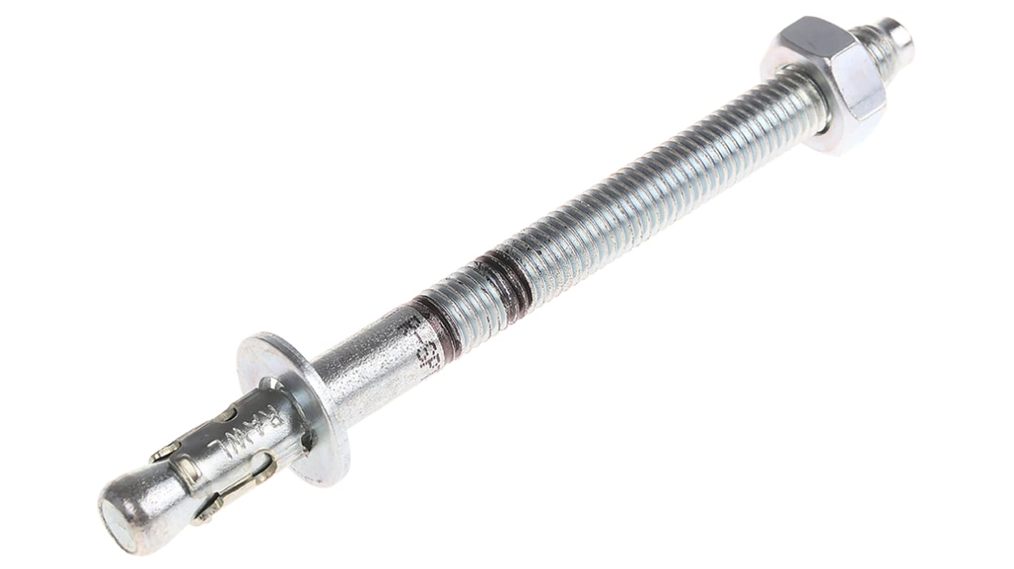 RawlPlug Ekspansionsbolt, Stål, Anker med gennemgående bolt , 10mm, huldia.: 10mm, L: 130mm, R-XPT-10130/60