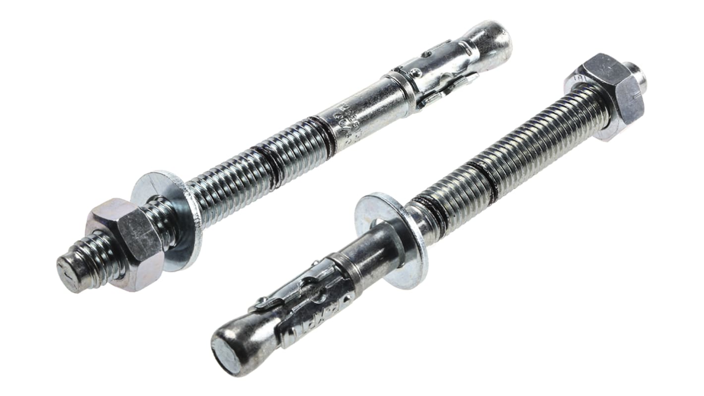 RawlPlug Ekspansionsbolt, Stål, Anker med gennemgående bolt , 12mm, huldia.: 12mm, L: 135mm, R-XPT-12135/40