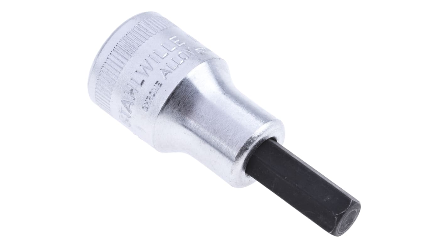 STAHLWILLE 1/2 in Drive Bit Socket, Hex Bit, 8mm, 60 mm Overall Length