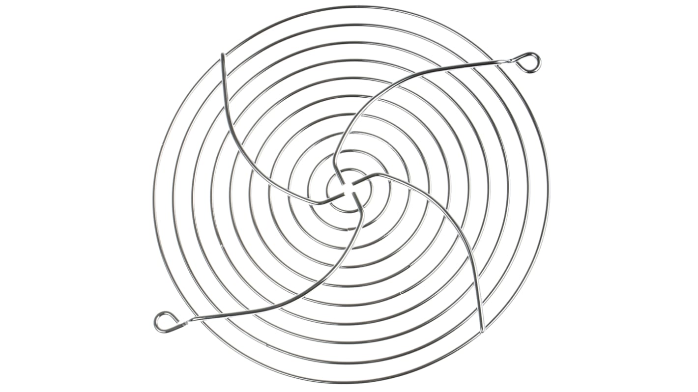 RS PRO Schutzgitter, Gr. 172mm, Stahl, Schraublochabstand 162mm, Chrom