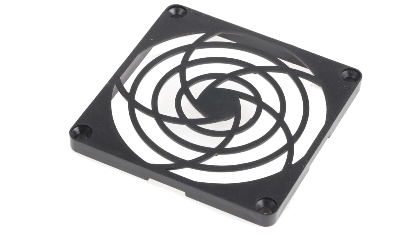 RS PRO PBT Finger Guard for 80mm Fans, 71.5mm Hole Spacing, 80 x 80mm