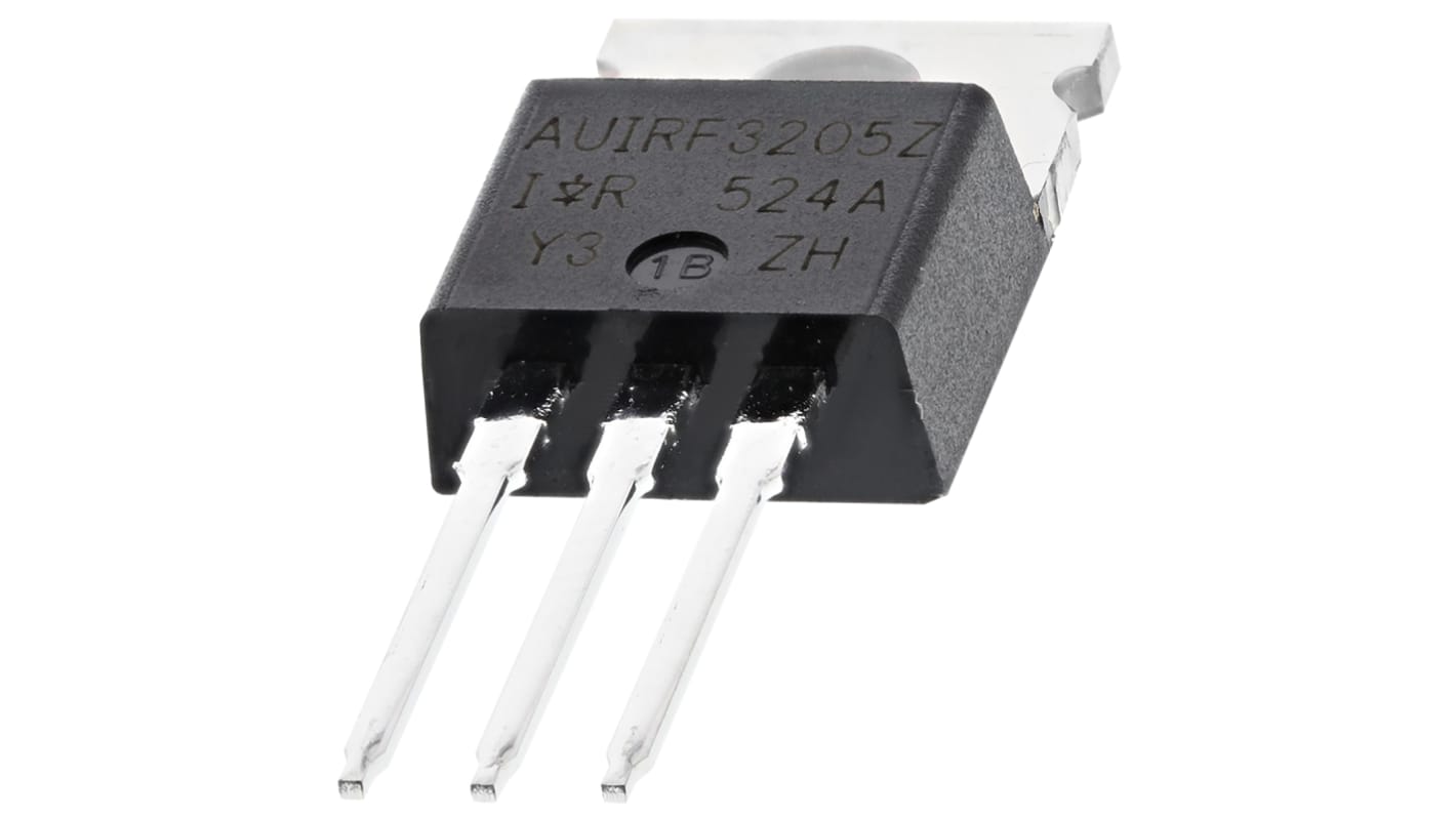 MOSFET Infineon AUIRF3205Z, VDSS 55 V, ID 110 A, TO-220AB de 3 pines, , config. Simple