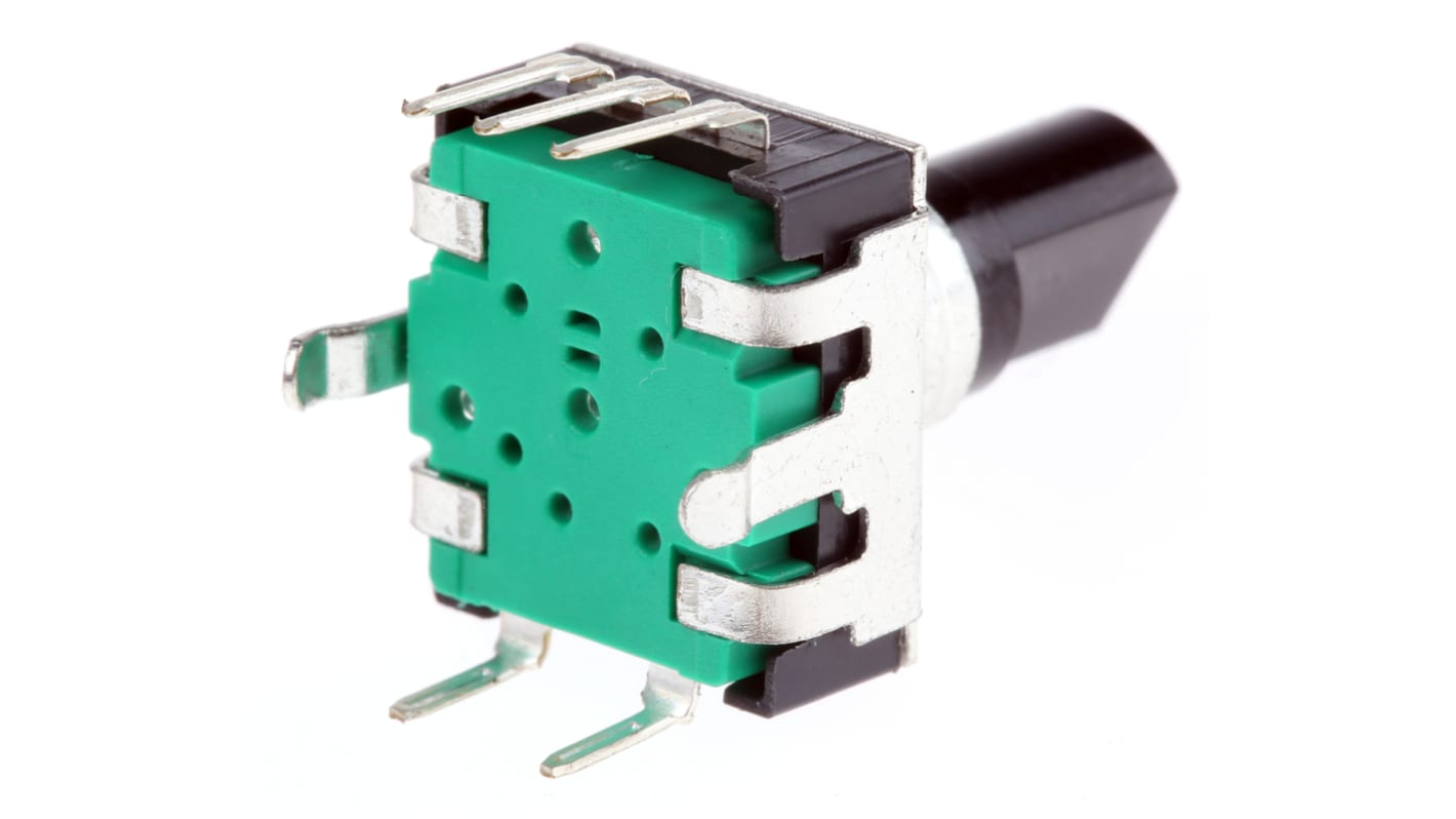 Encodeur rotatif Incrémental Bourns 24 impulsions Ø 6 mm, 20mm Long , Traversant